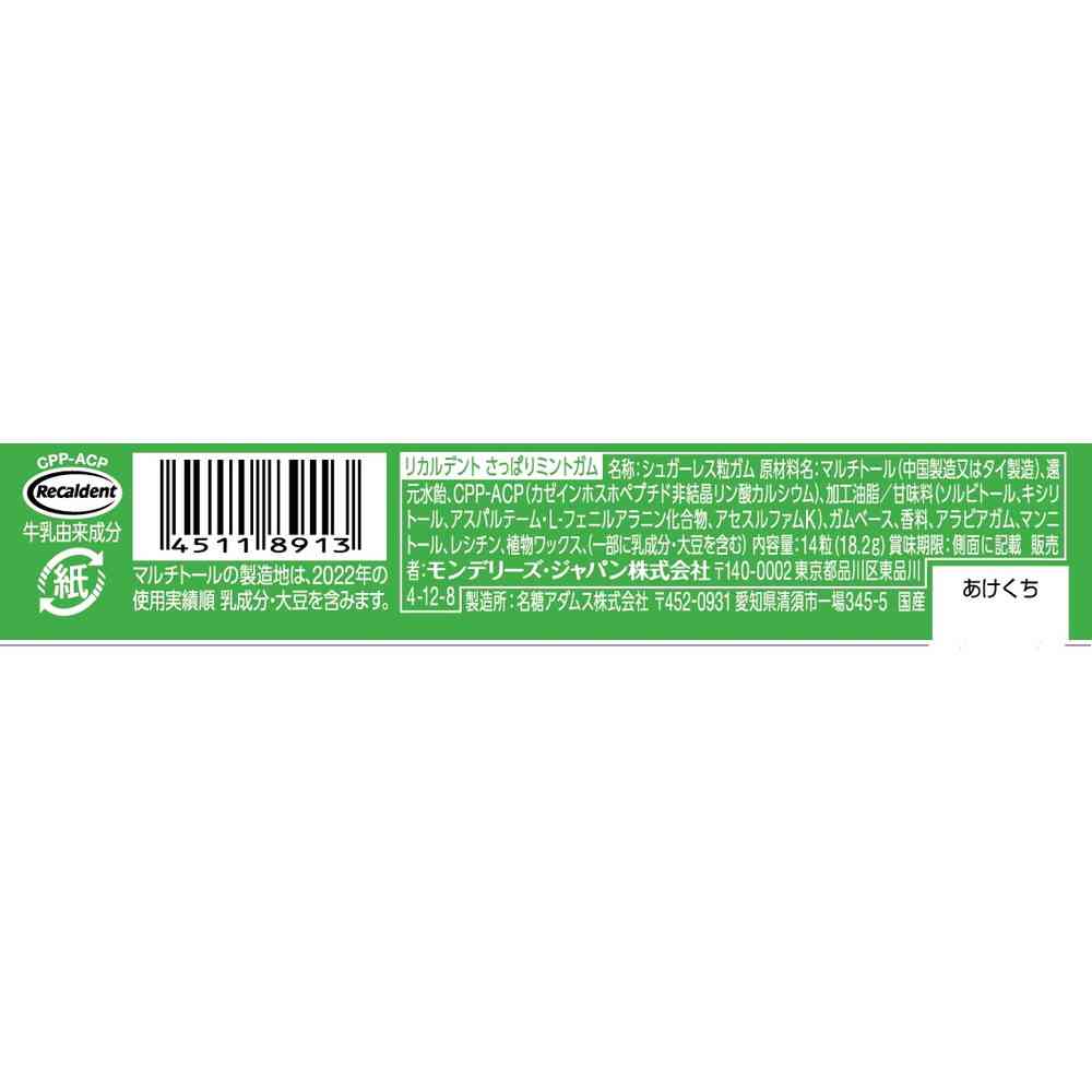 Monterey Ricaldent Refreshing Mint Gum 14 Pieces