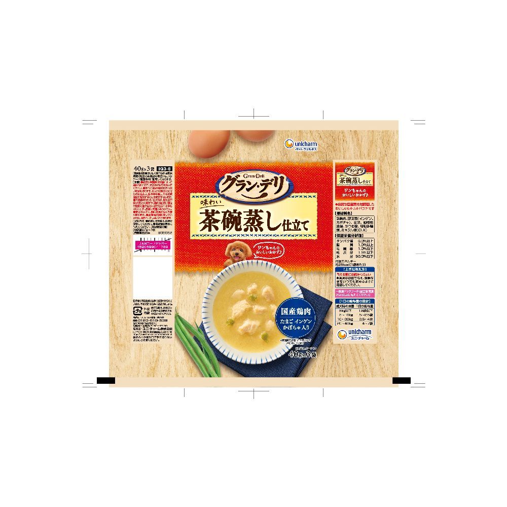 Uni-Charm Gran Deli Pouch Chawanmushi 40g x 3