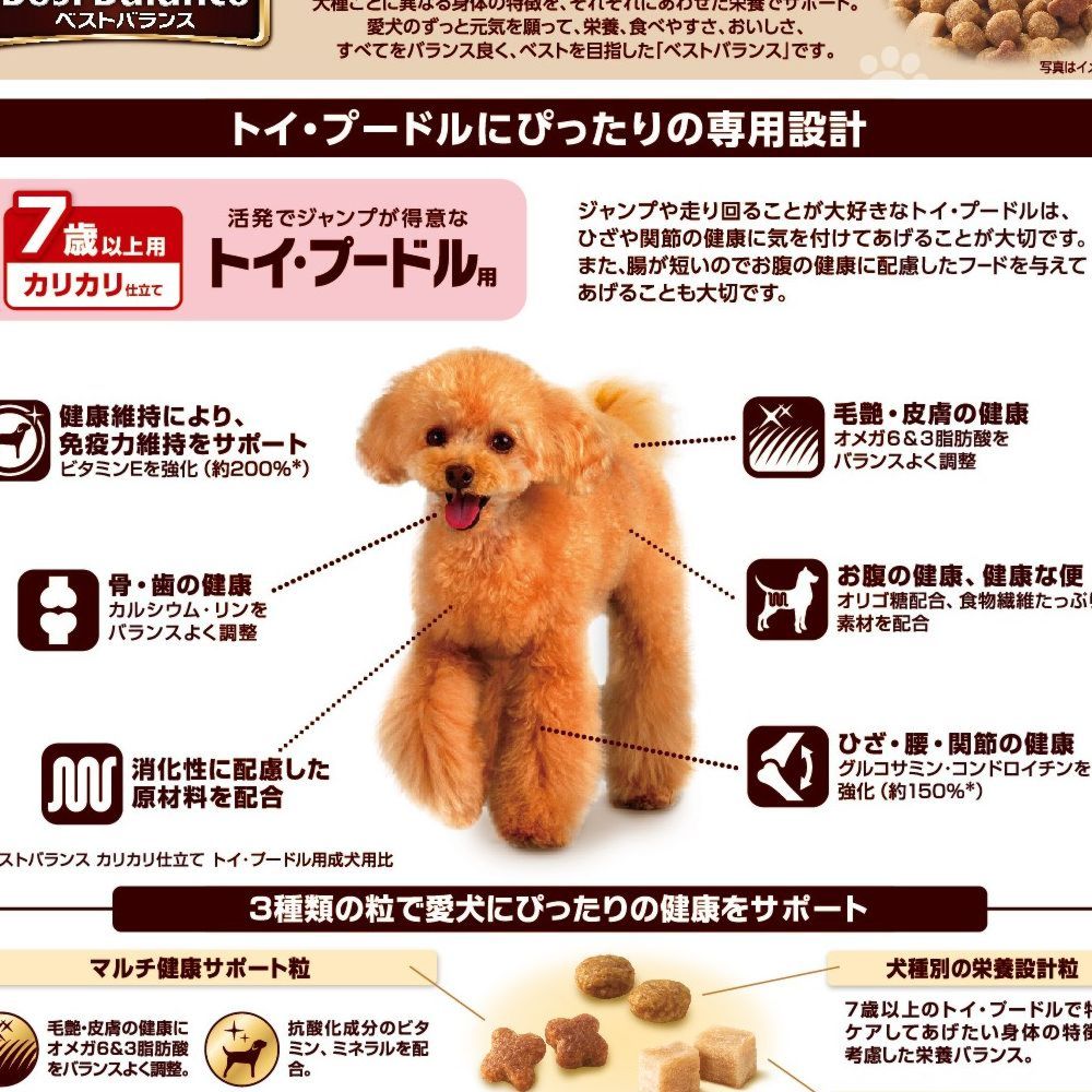Best Balance Toy Poodle Food for Dogs 7 Years and Older 1.8kg