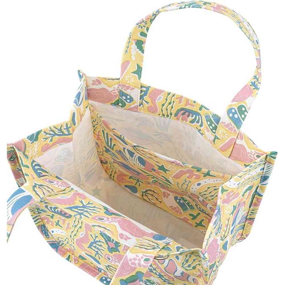 Ribuhato Tote Bag with Gusset CORAL REEF