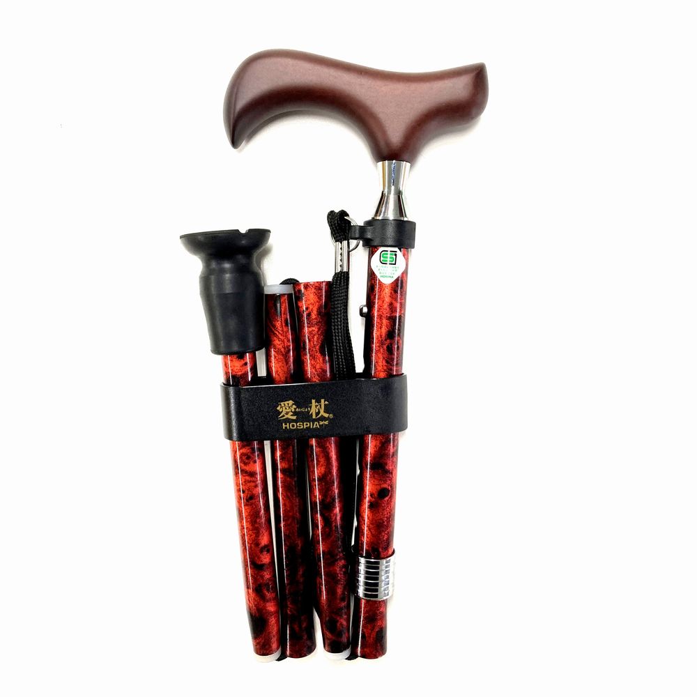 Aizō Slim Neck Folding Cane E-251B