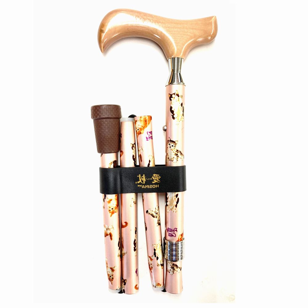 Pretty Cats Folding Cane AN-14