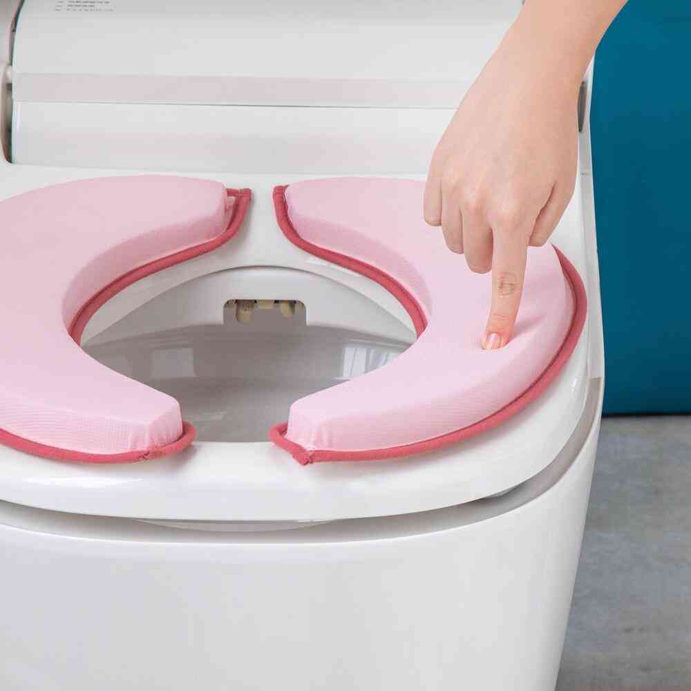 藤栄 マシュマロ便座クッション クール イチゴ ピンク MC-001