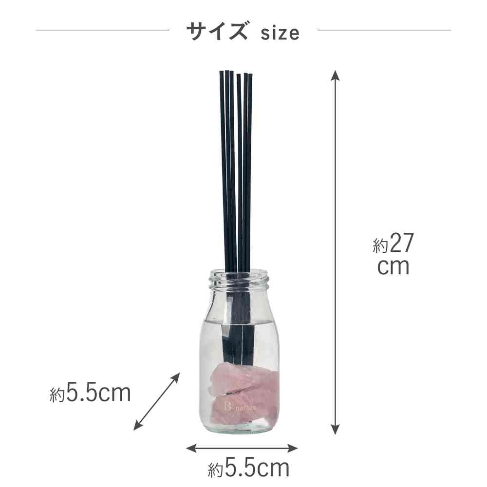 Fuji E B-nature Jewelry Reed Diffuser Rose Quartz BN-031 180ml
