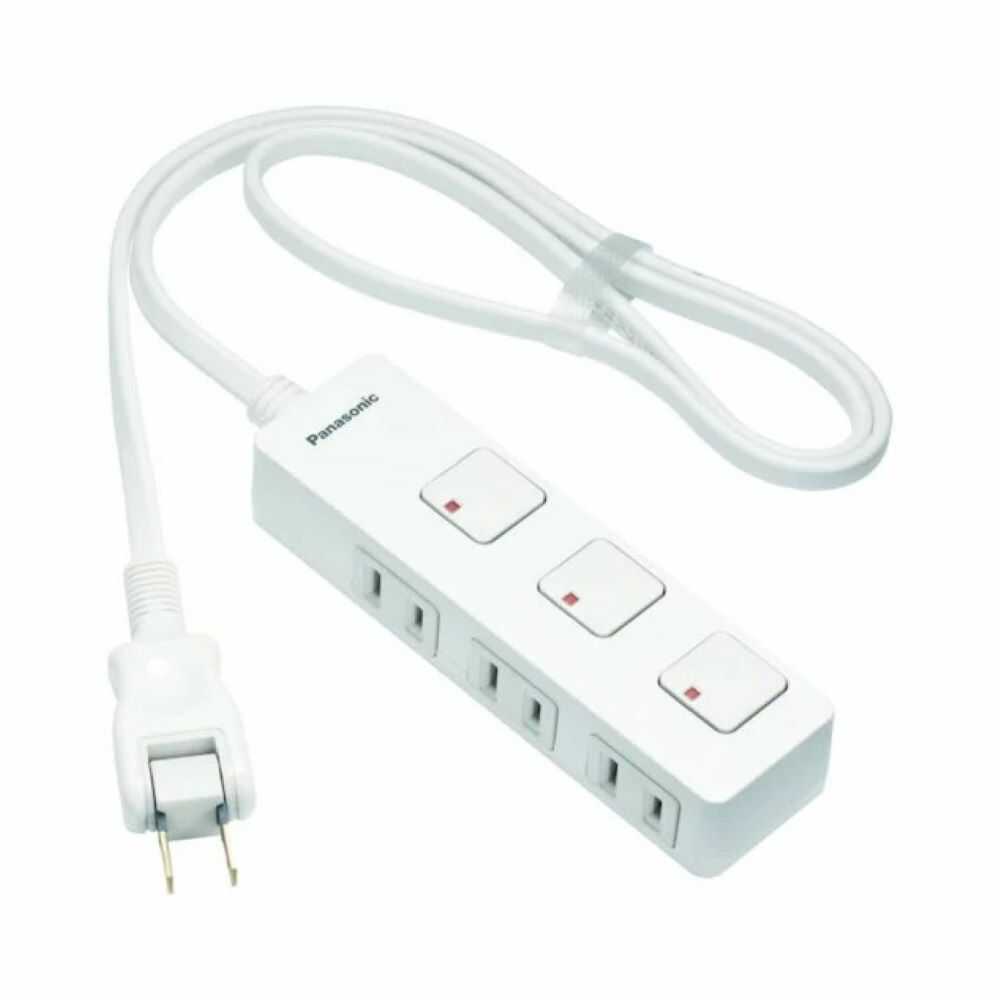 Panasonic The Tap Z with Switch 3 Outlets 2M Extension Cord