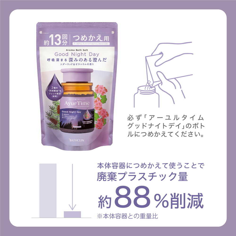 Ayur Time Good Night Day Cedarwood and Geranium Scent Refill 520g