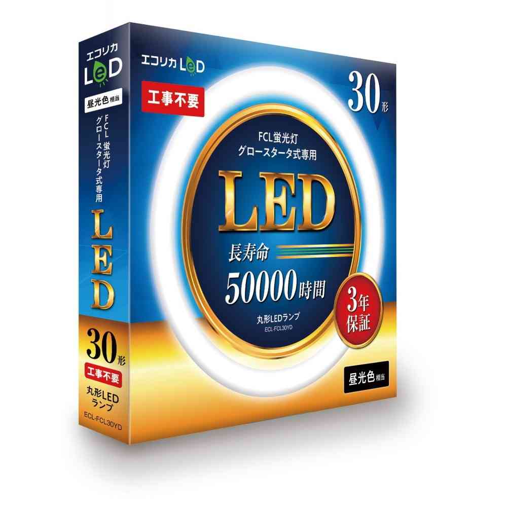 ecorica Round LED Lamp ECL-FCL30YD