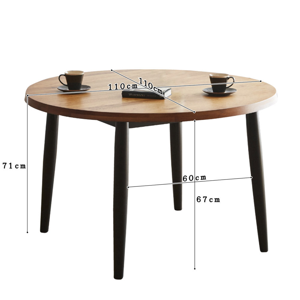 Luxury Round Dining Table 110 - Solid Oak