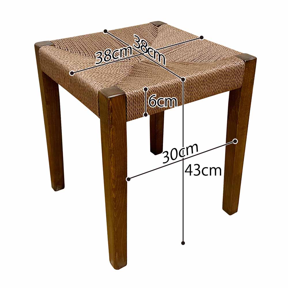 Square Leg Stool 1 Piece SST-NDK-KAKU-1-BR