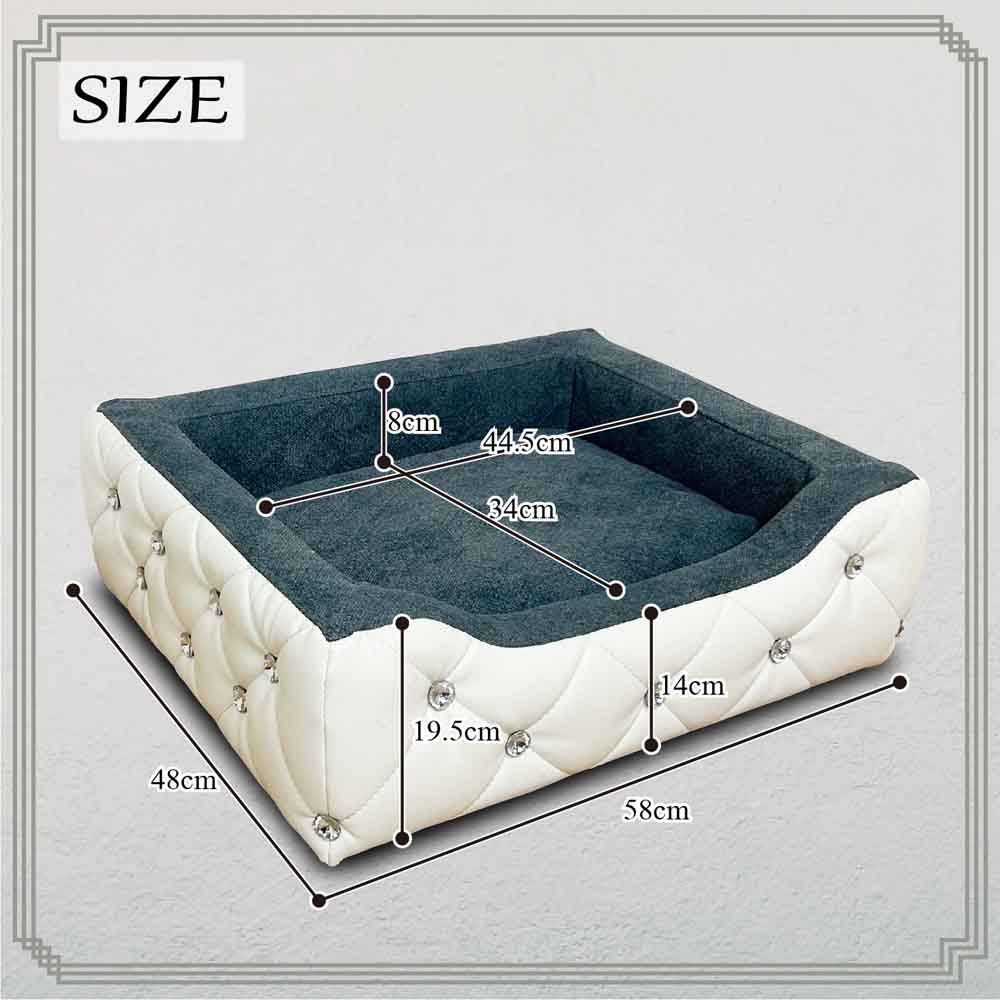 Princess Style Pet Sofa with Sparkling Stones PSO-BELL
