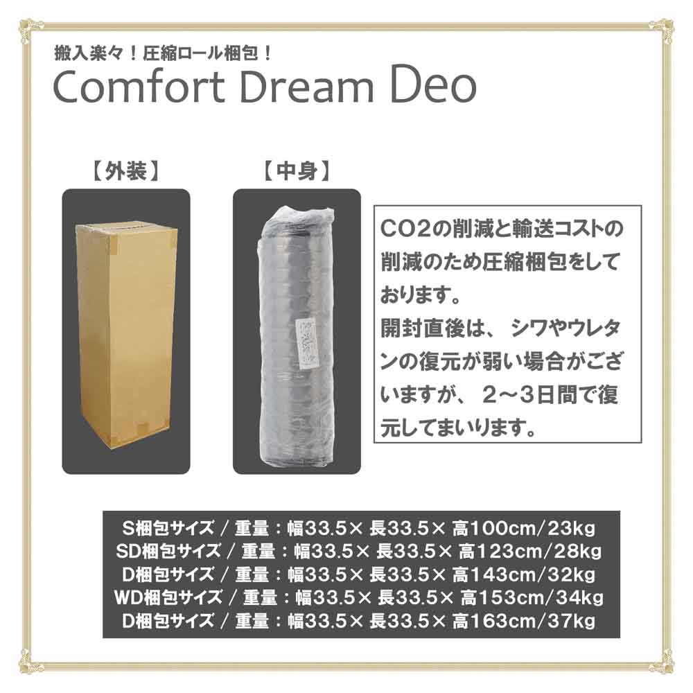 24cm Thick SD Pocket Coil Mattress CFDM-Deo-SD