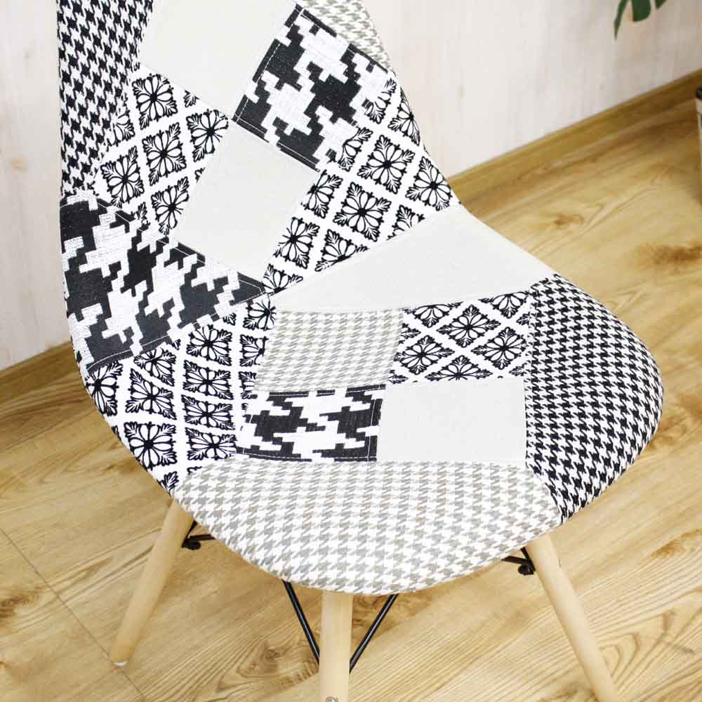 Patchwork Shell Chair - Monotone CC-YD-MT