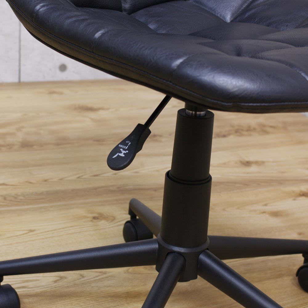 Antique Leather Style Work Chair OA-09-BK