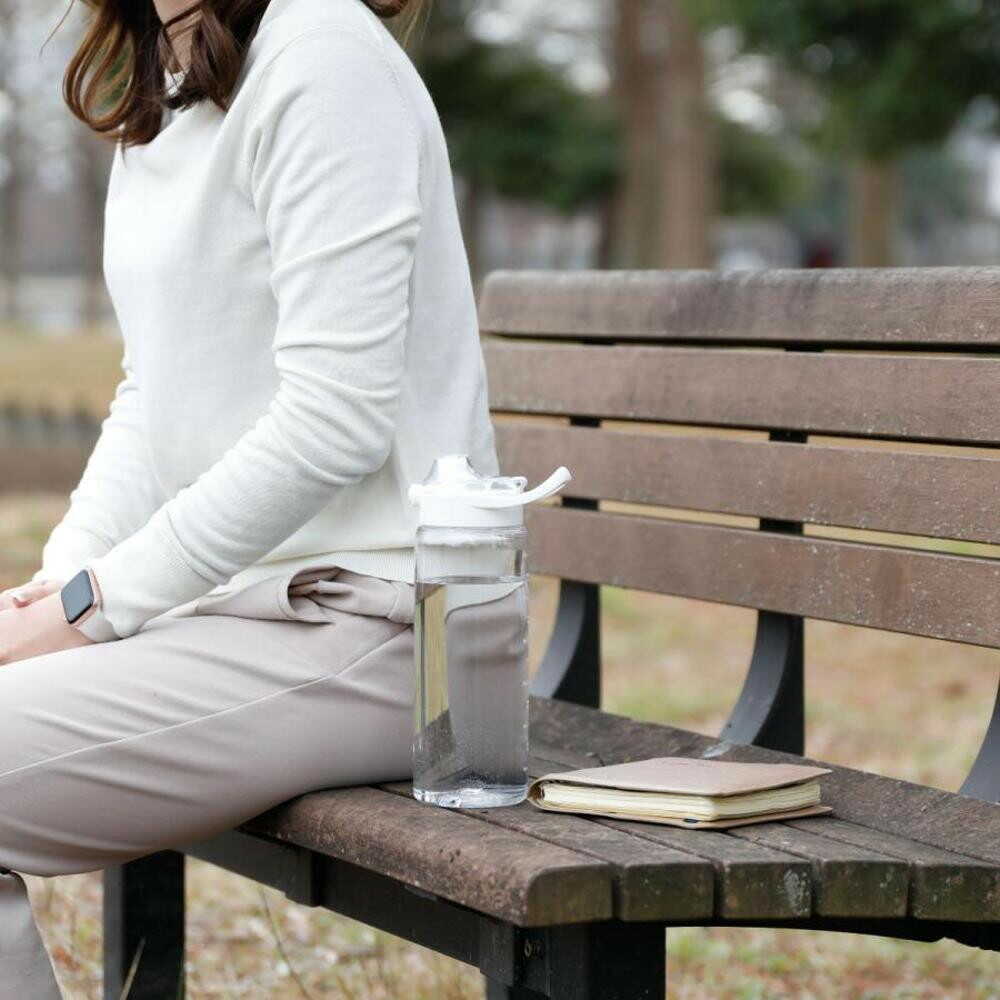 CB Japan Track & Go Water Bottle White