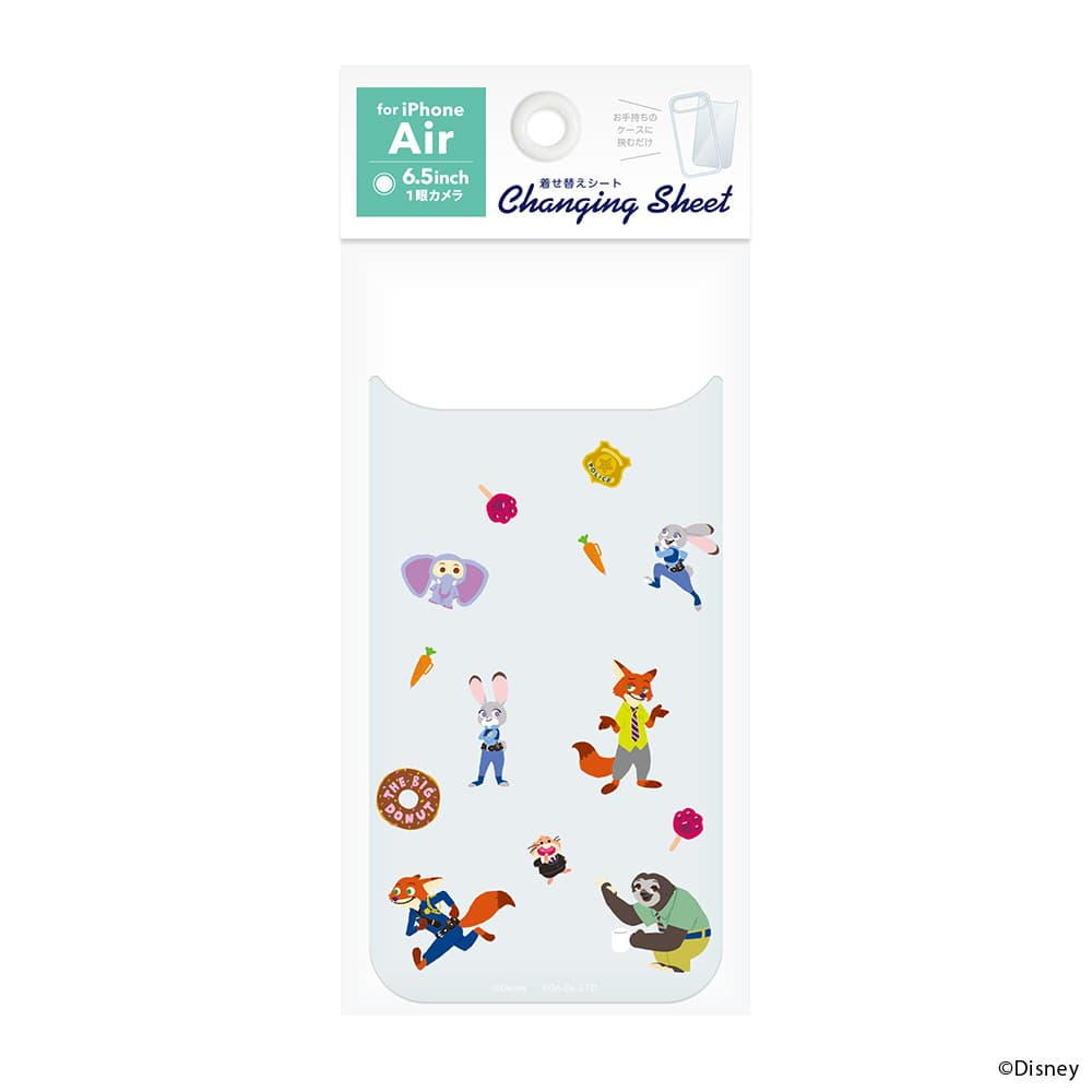 PGA iPhone Air Changeable Sheet Zootopia/B PG-DSH25C07ZTP 3g