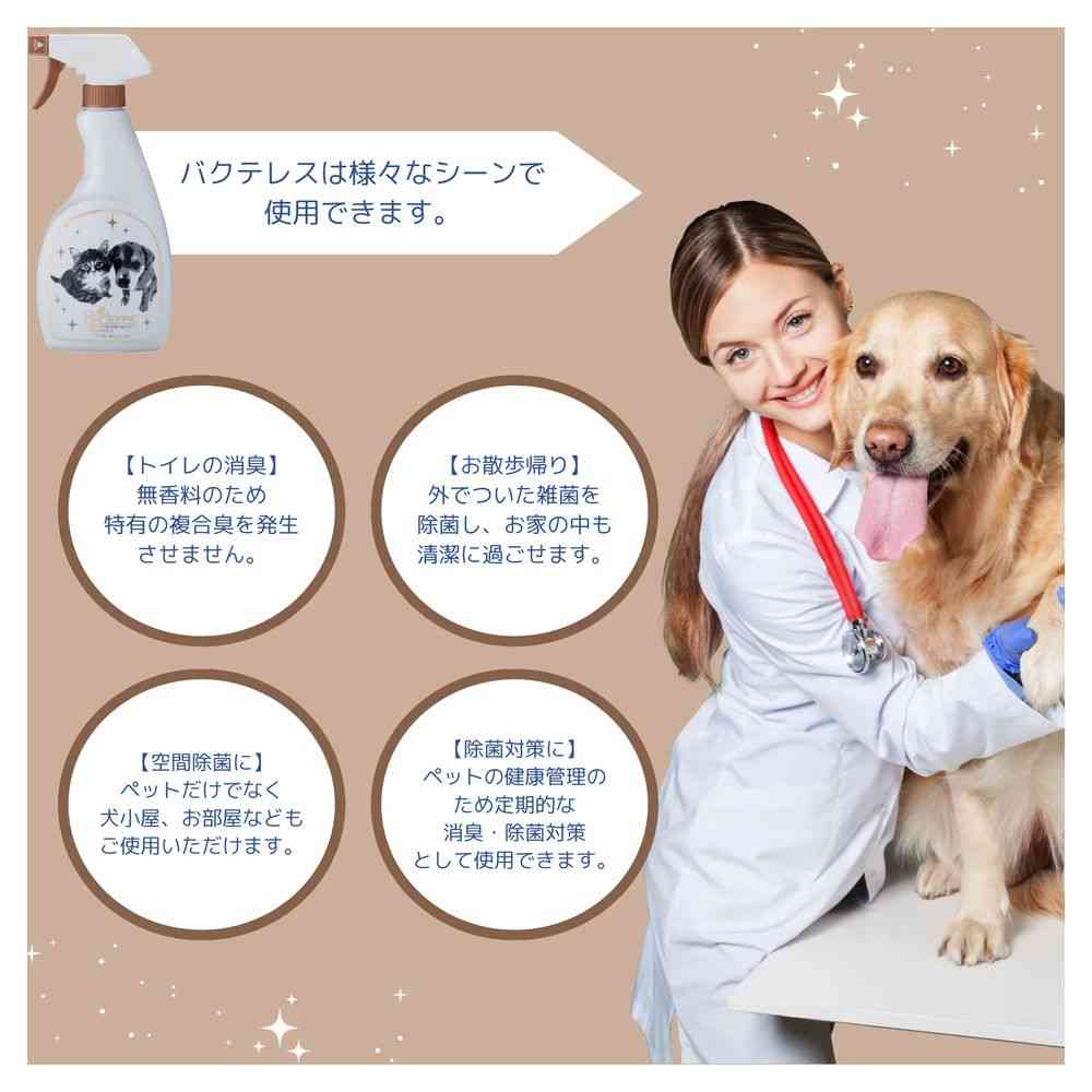 Kamos Pet Deodorizing and Disinfecting Water Bacterless 500ml