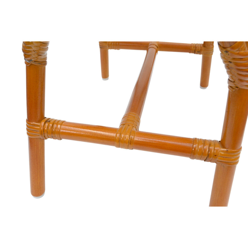Natural Rattan Square Stool
