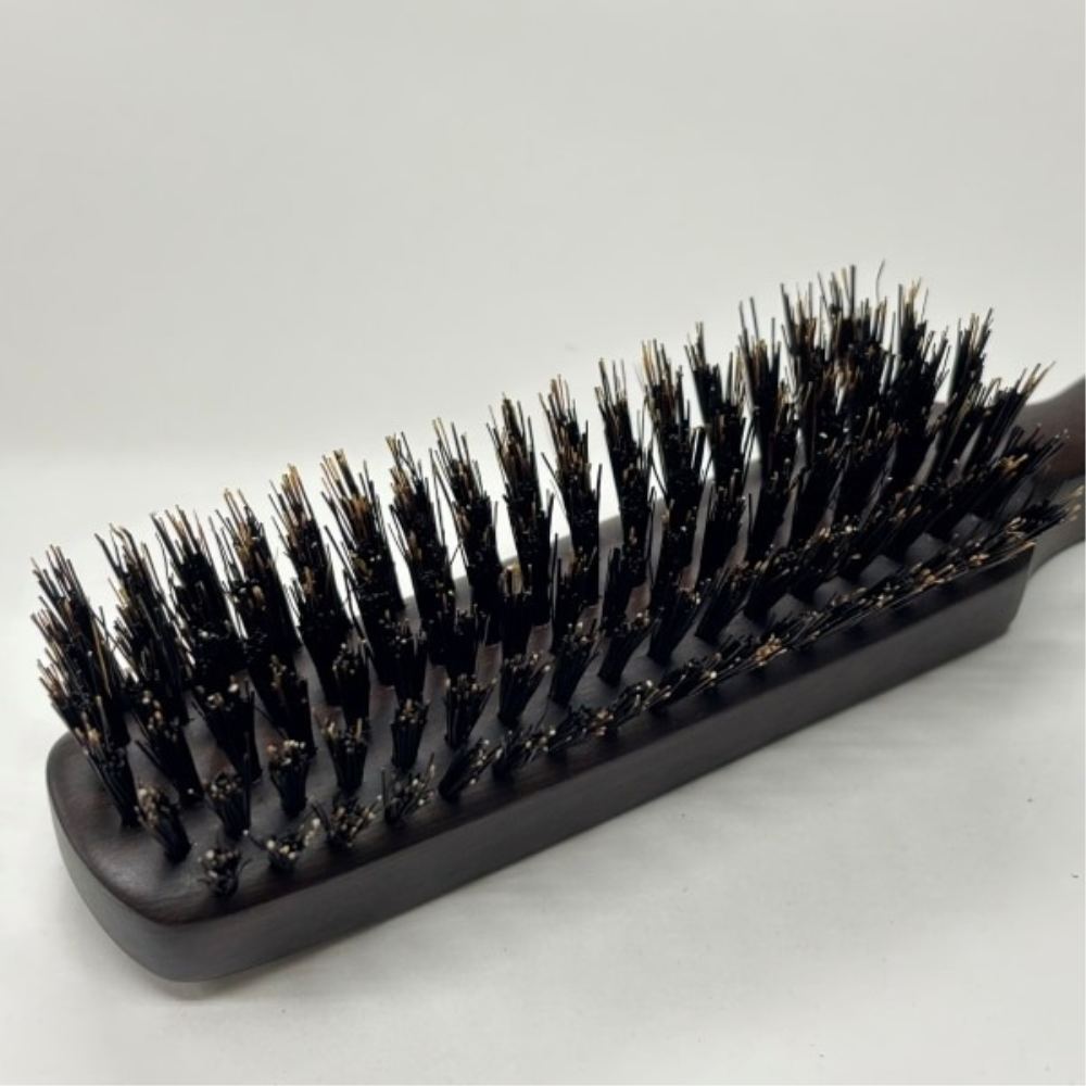 Premium Black Boar Bristle Hair Brush 6 Rows HKSB-6