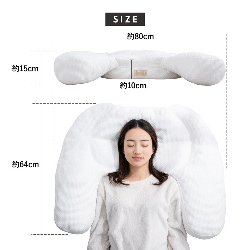 HUGNEGU Pillow for Back and Side Sleepers