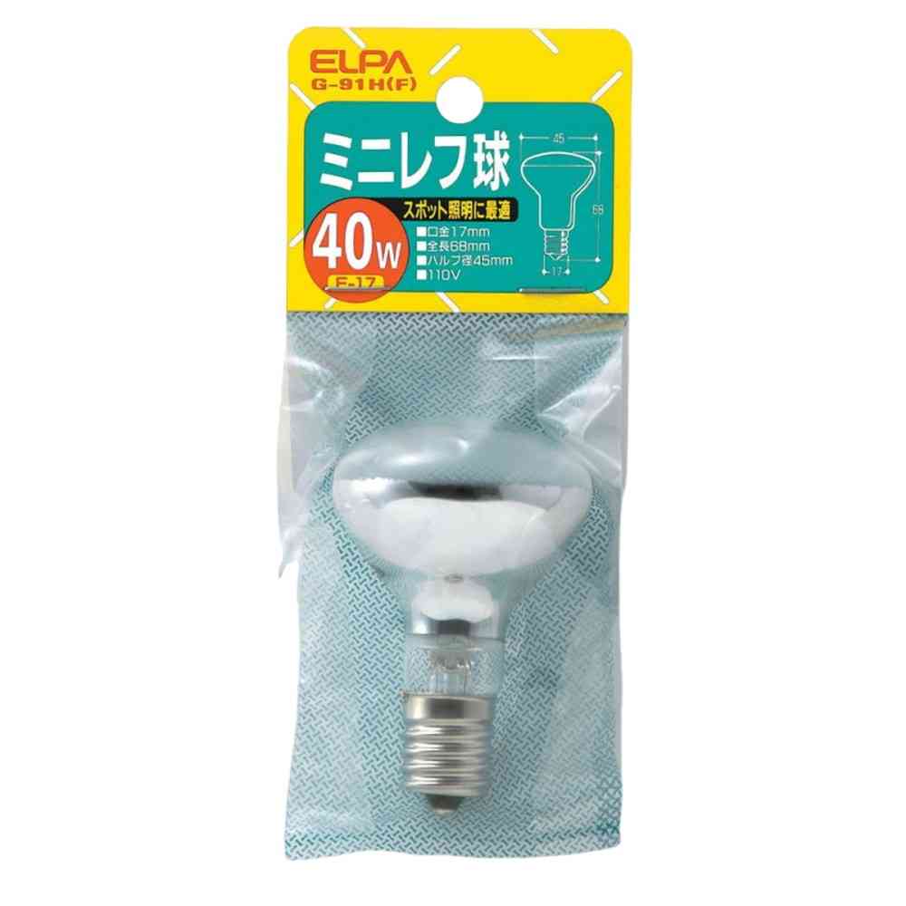 ELPA Mini Reflector Bulb 40W E17 G-91H