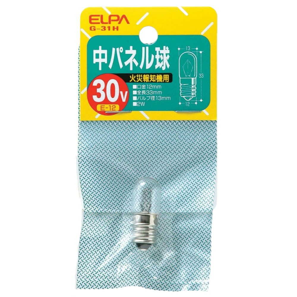 ELPA Medium Panel Bulb Incandescent E12 2W G-31H