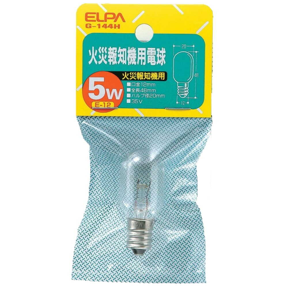 ELPA Fire Alarm Bulb Incandescent E12 35V G-144H