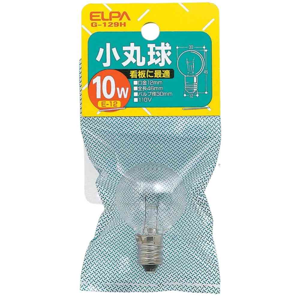 Elpa ELPA Small Round Bulb 10W Clear E12 G-129H