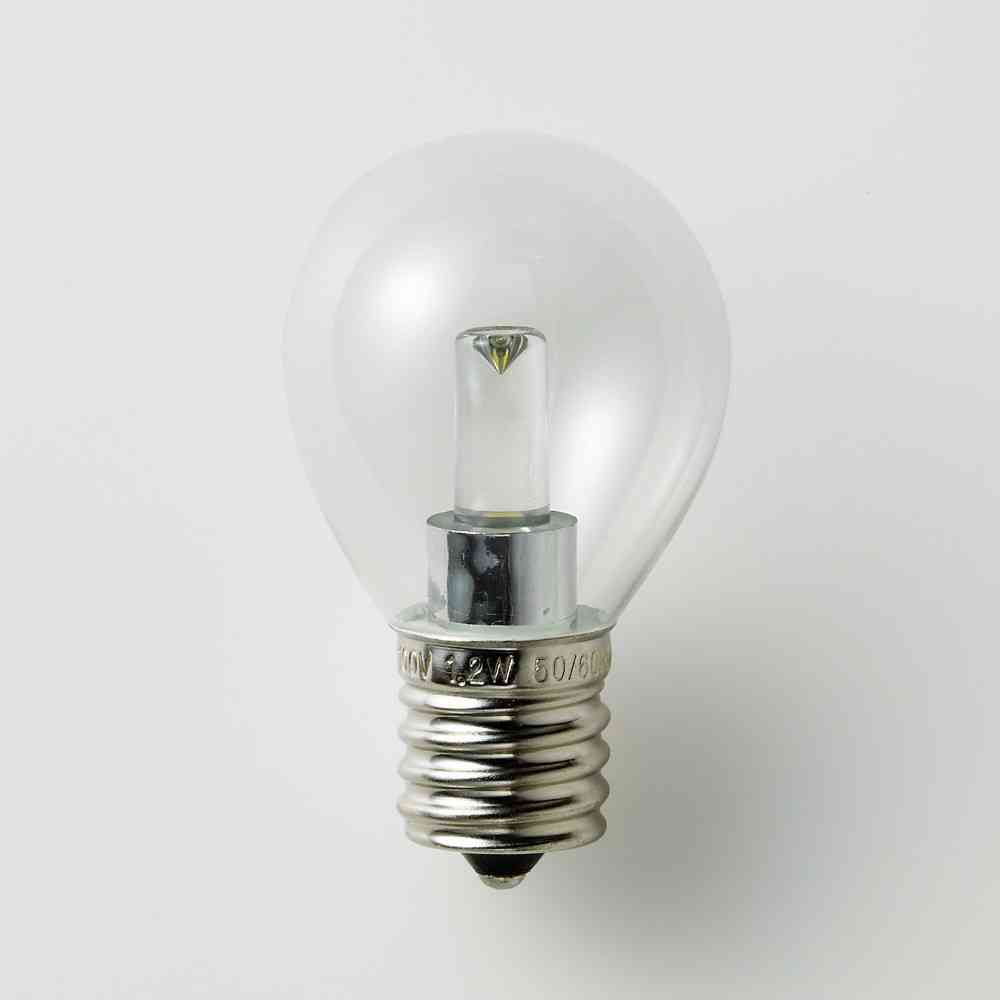 ELPA LED S-Type Bulb E17 Clear Daylight LDA1CN-G-E17-G455