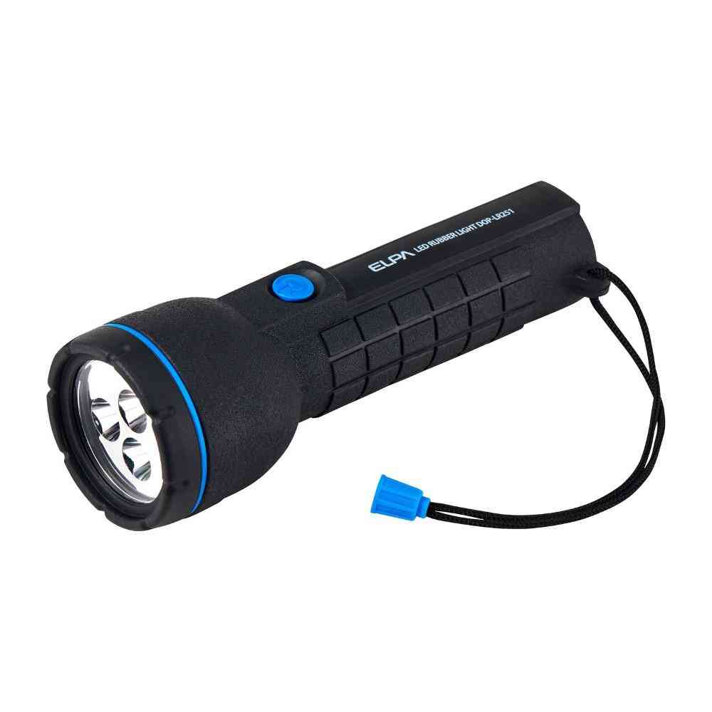 ELPA LED Rubber Light D Size x2 Waterproof DOP-LR251