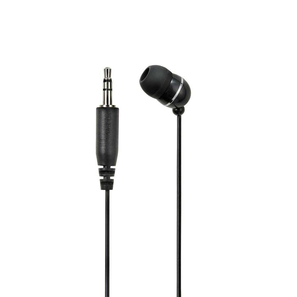 ELPA Digital TV Earphone Single Ear Canal Type 1.2m φ3.5mm RE-STK01 (BK)