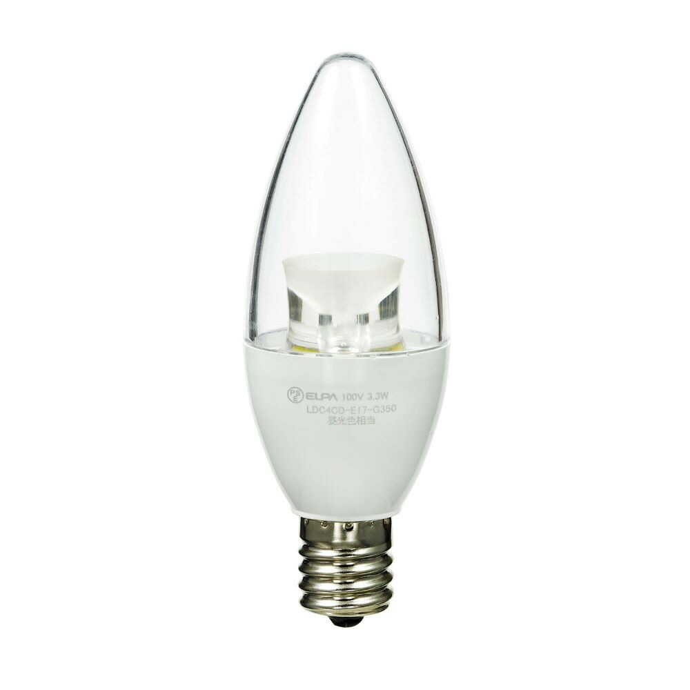 ELPA LED Bulb Chandelier LED Energy Saving E17 3.3W LDC4CL-E17-G351