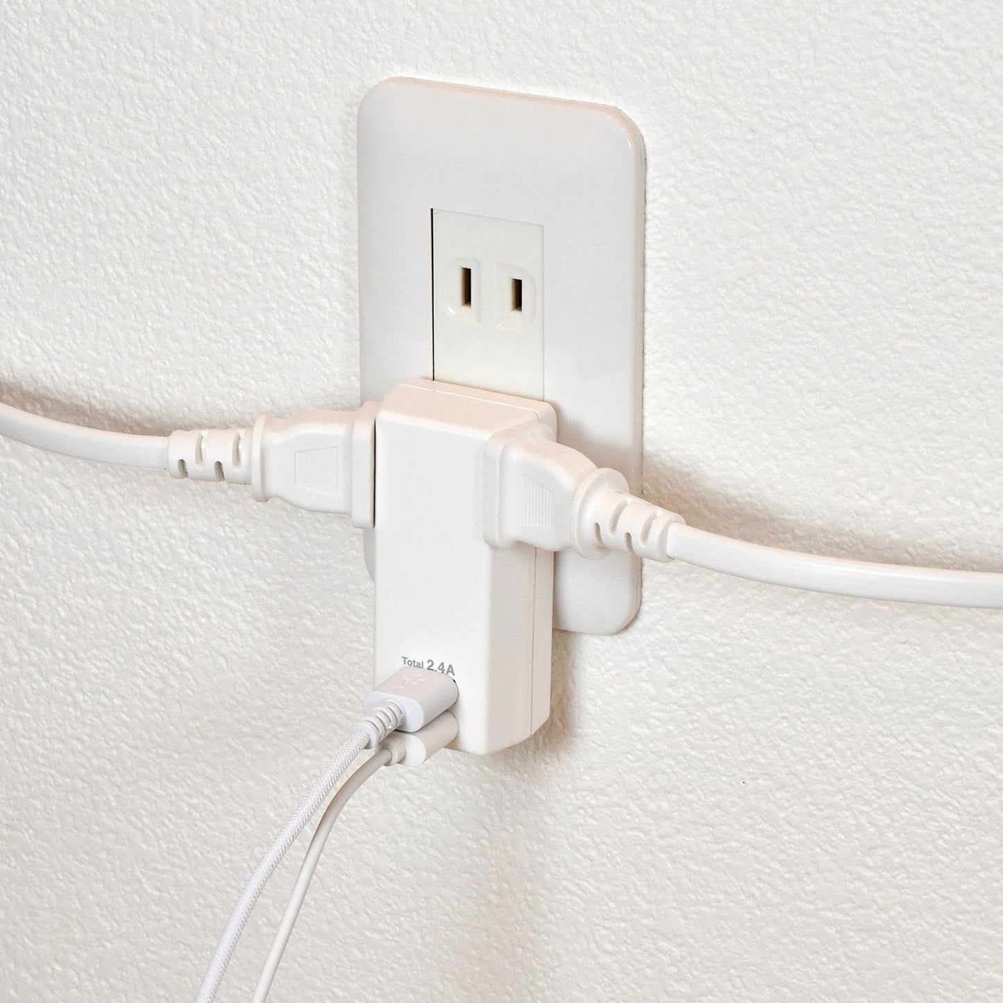 Asahi Electric Elpa USB Tap 2-Socket 2-Port 2.4A - UA-222L