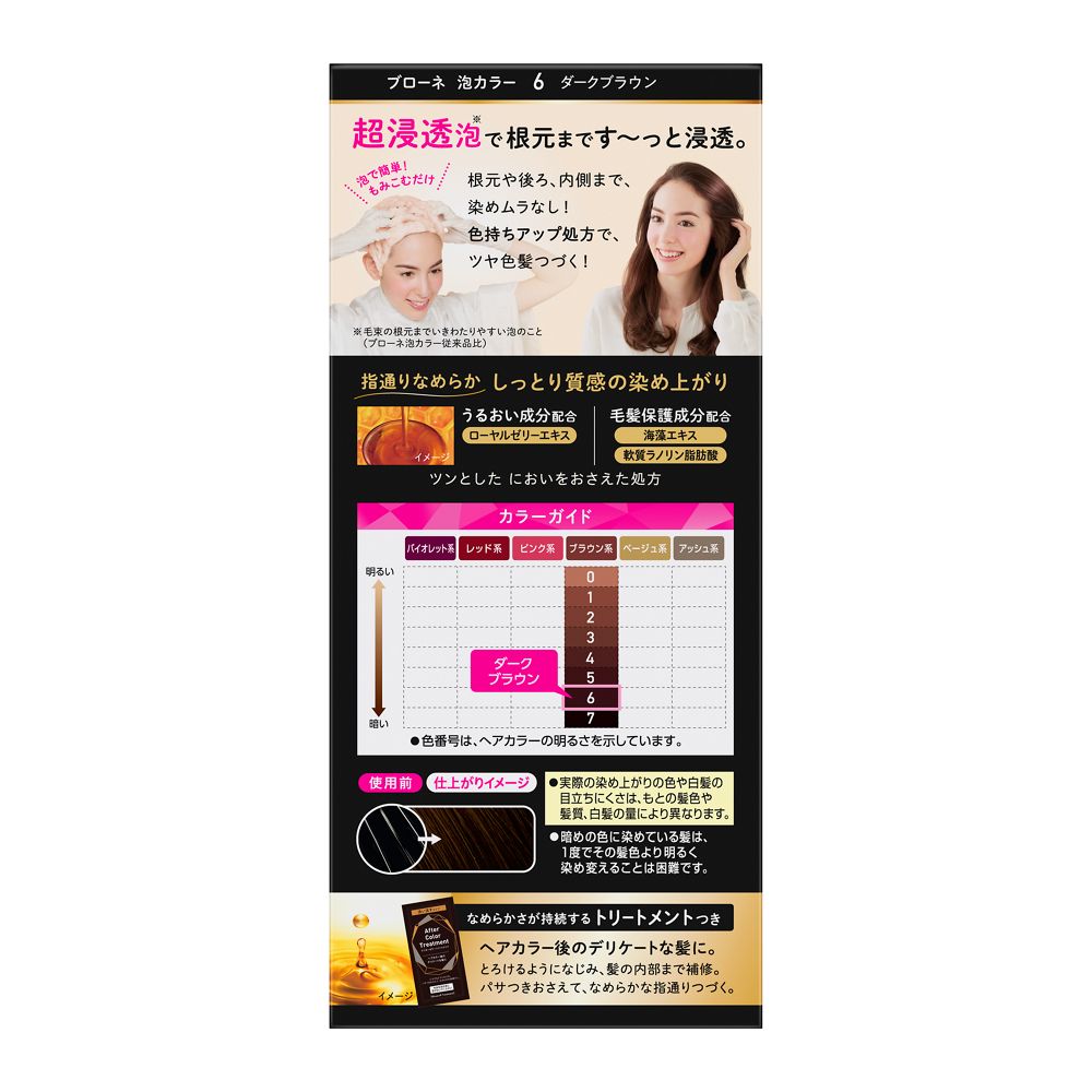 Kao Blone Foam Color 6 Dark Brown