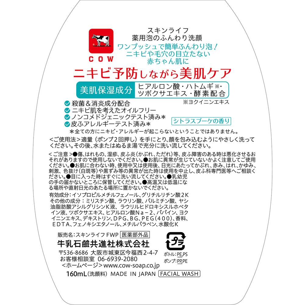 Skin Life Medicated Foaming Cleanser Pump 160ml