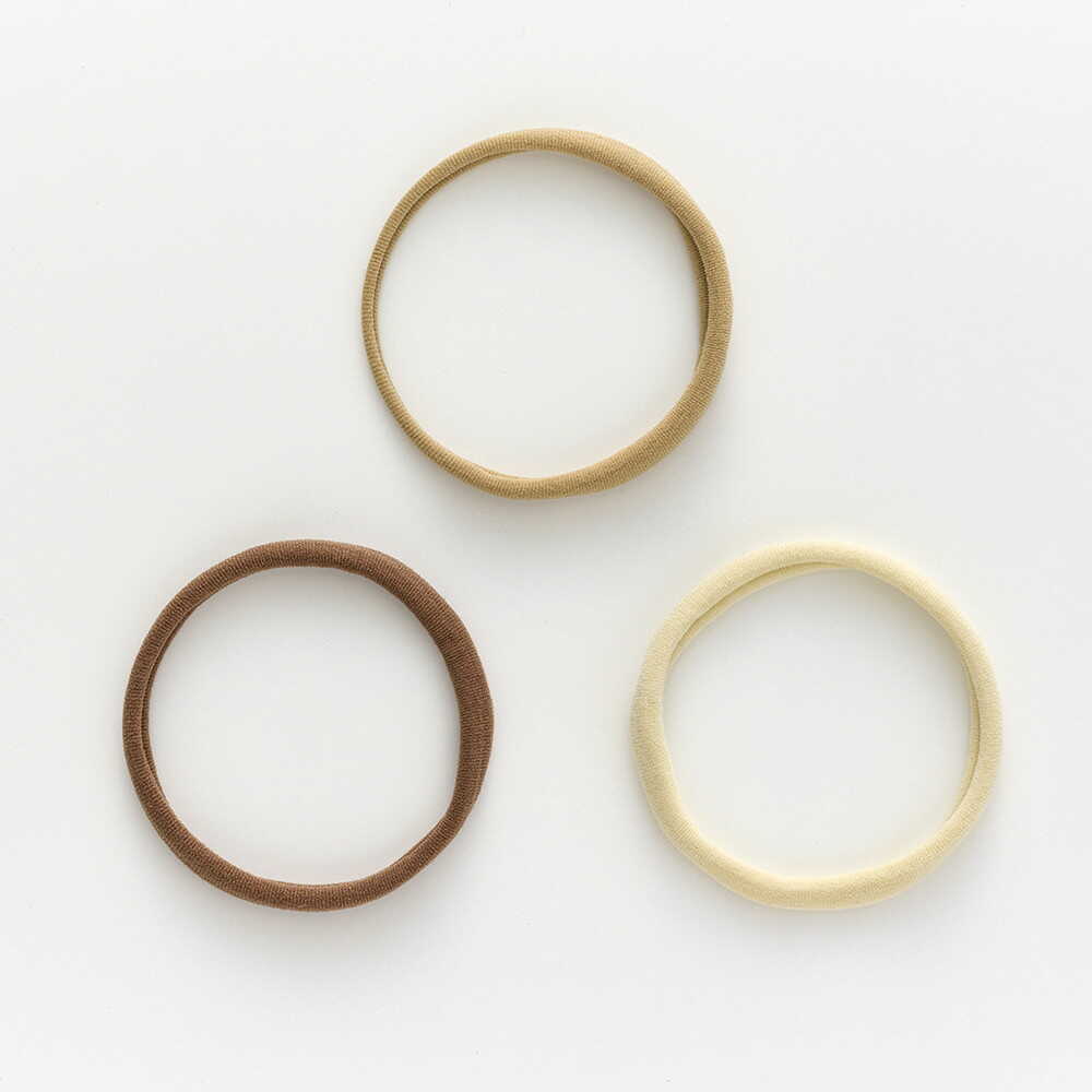 Shanti Mappe Washable Ring Rubber Beige Tone (3 Pieces)