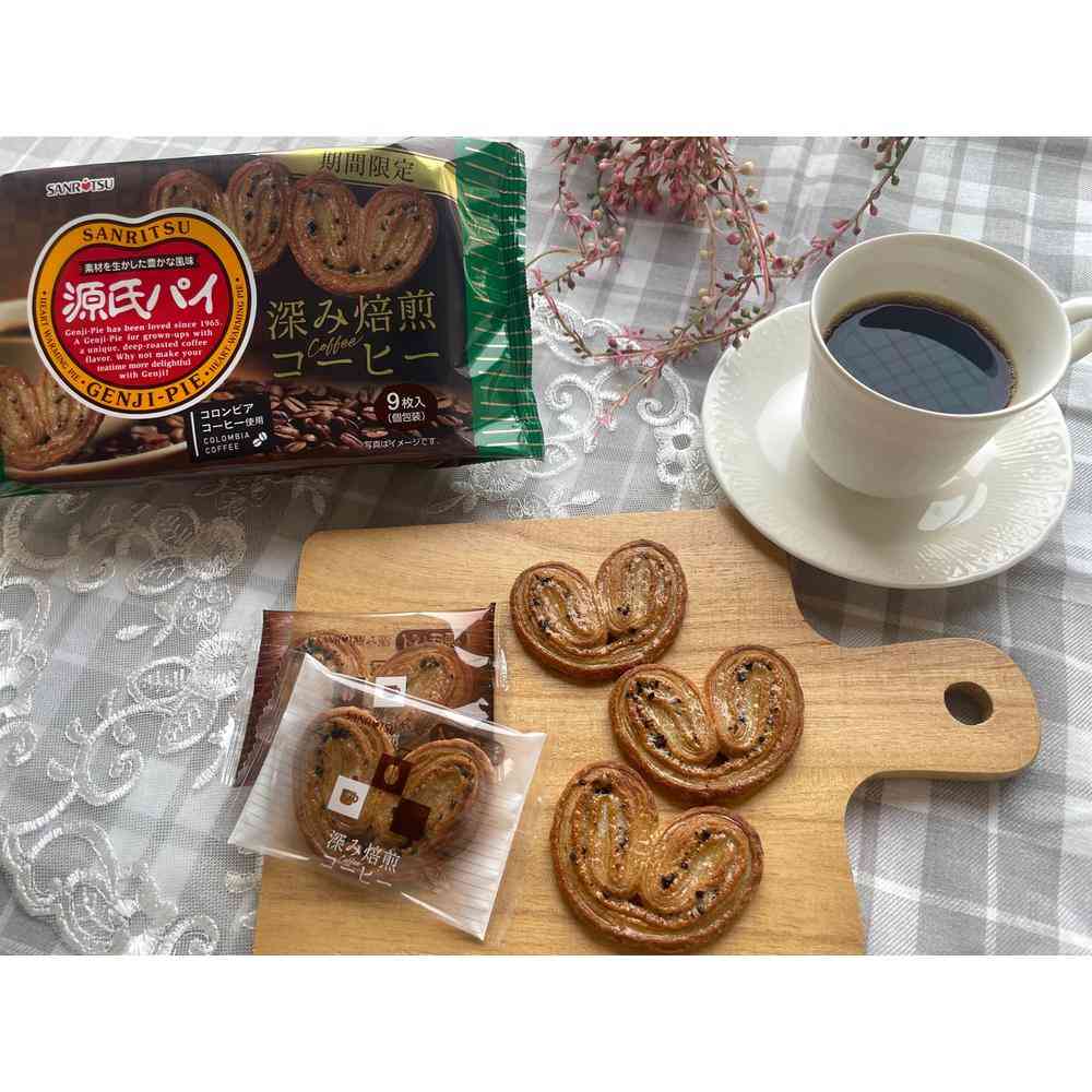 Sanritsu Genji Pie Deep Roasted Coffee 9 Pieces