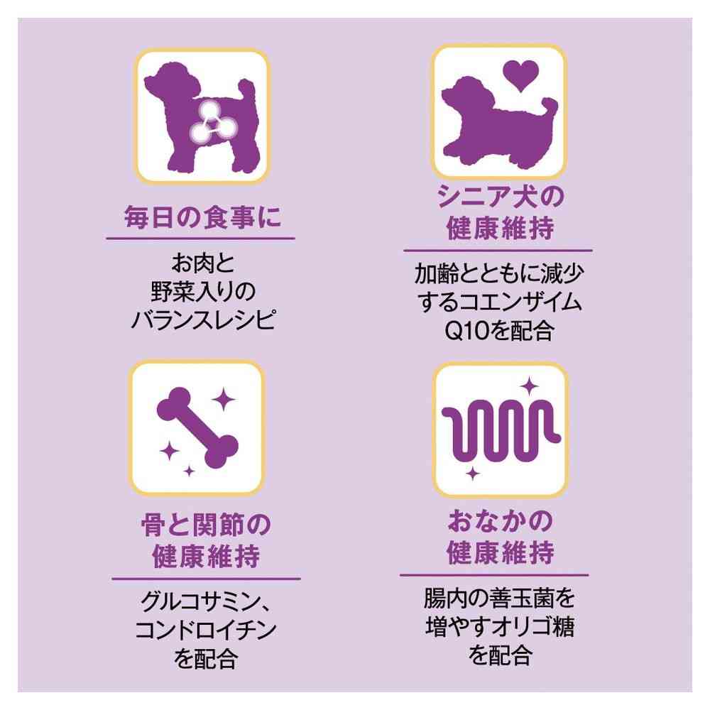 Nihon Pet Food Combo Dog 11 Years and Older 640g (160g x 4 bags)