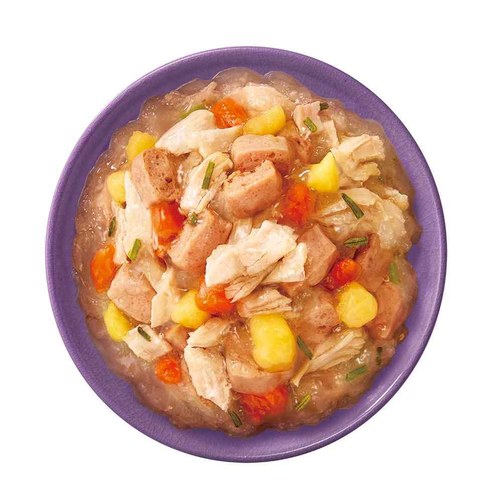 Mars Japan Limited Caesar Natural Recipe Steamed Chicken Breast, Selected Lamb & Sweet Potato, Carrot 60g x 4 Bags