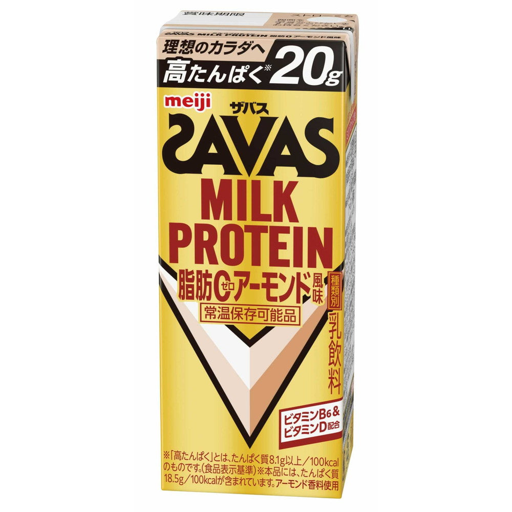 Meiji SAVAS Milk Protein Fat-Free Almond Flavor 200ml