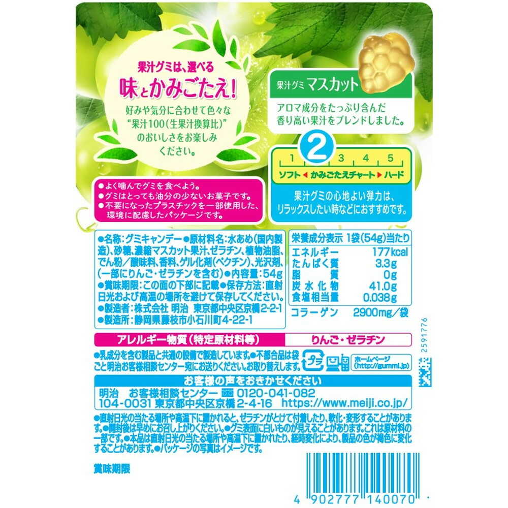 Meiji Gummy Muscat 54g