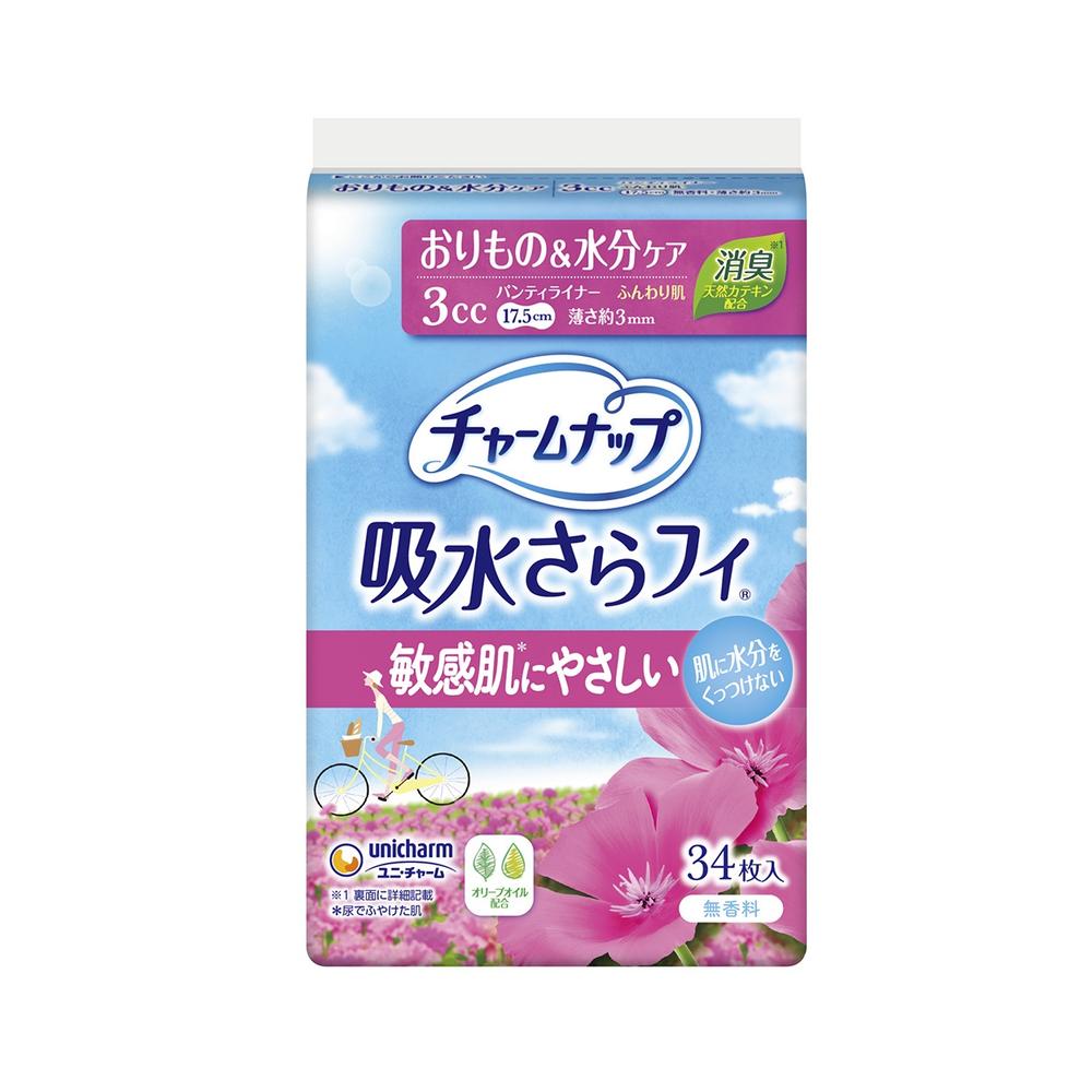 Charm Nap Absorbent Saranfi Soft Skin, Wingless, 34 Pieces, 3cc