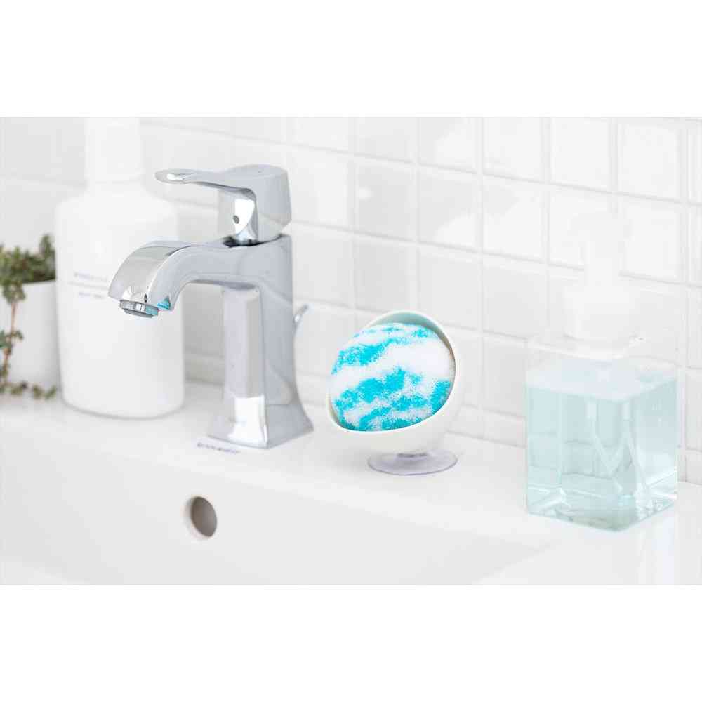 Yamazaki Industry Bath Bon-kun Antibacterial Sink Cleaner Case Blue