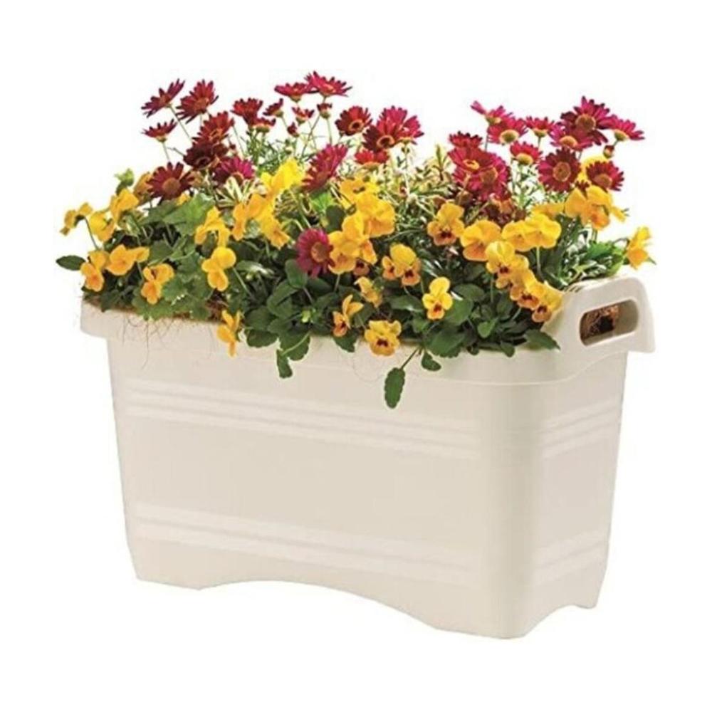 Yamato Plastics Handle Planter Ivory Deep 45 Type