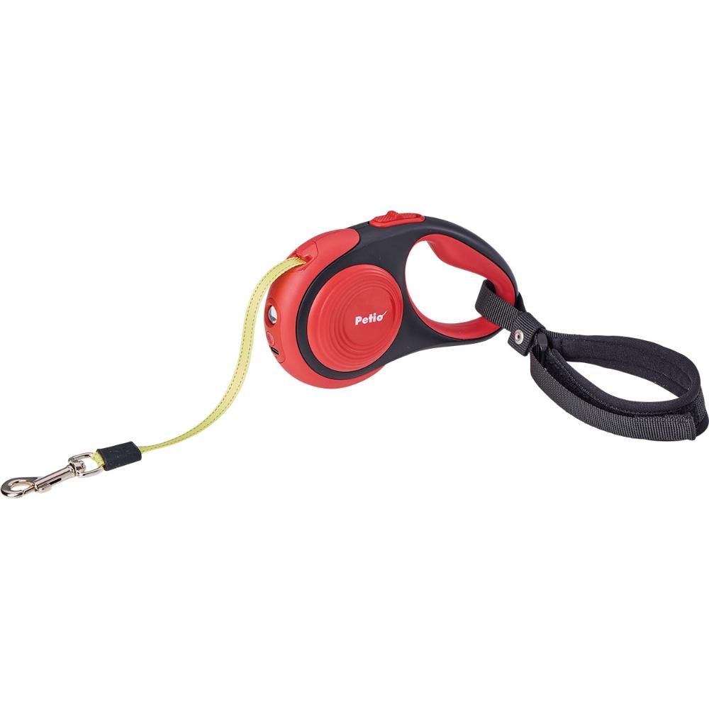 Dog Retractable Leash Night Walker EX SM Red