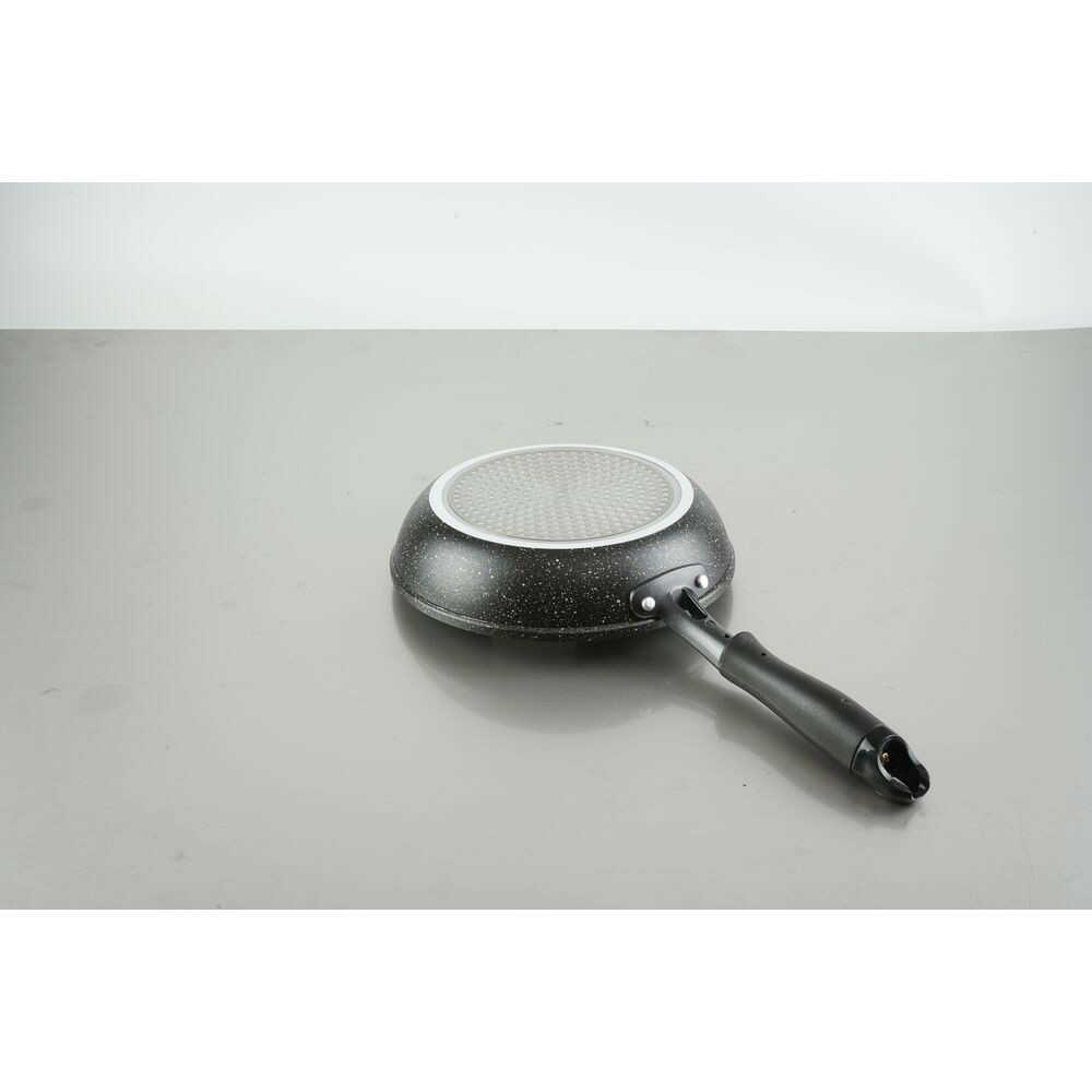 Wahei Freiz W Marble α IH Compatible Frying Pan 20cm Black