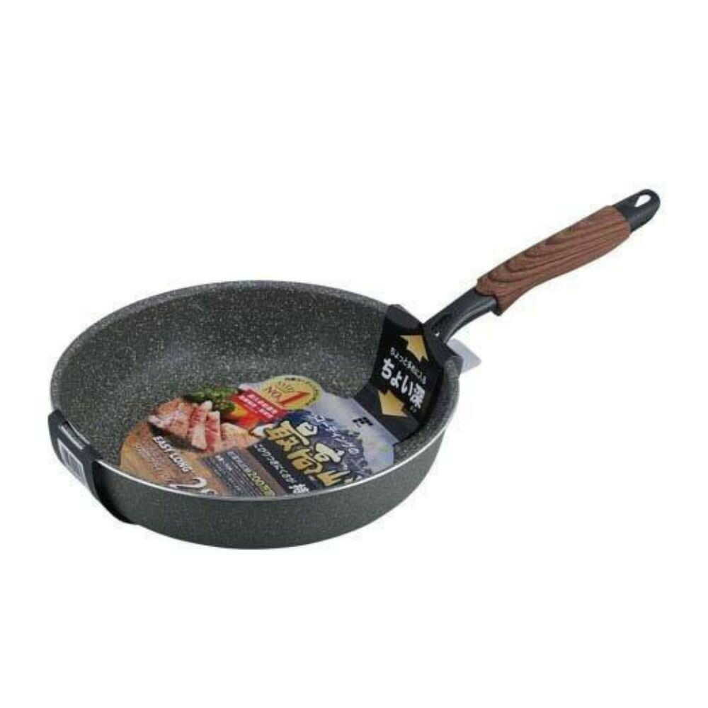 Wahei Freiz Easy Long IH Frying Pan 28cm Black