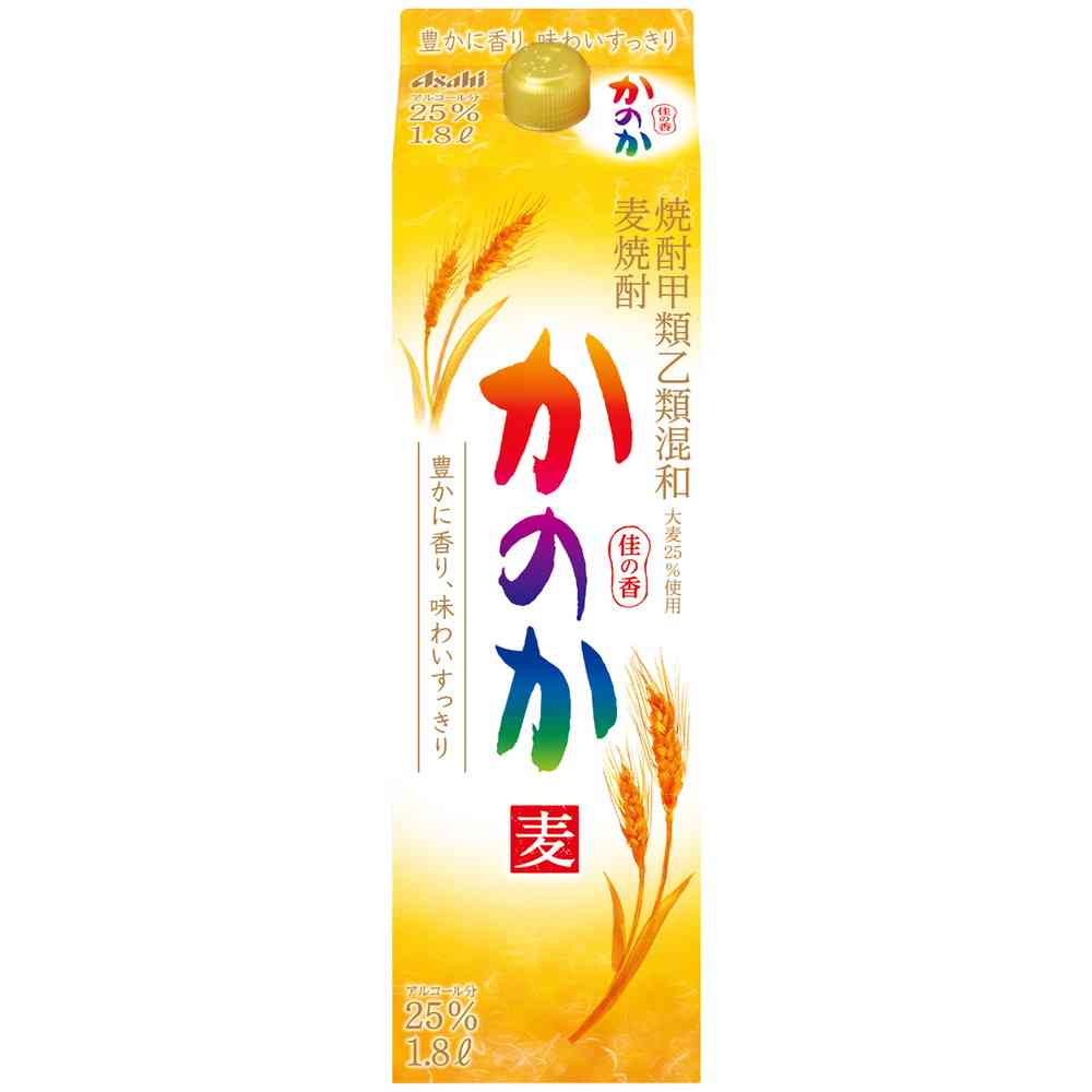 Asahi Kanoka Barley Shochu 25% Paper Pack 1800ml