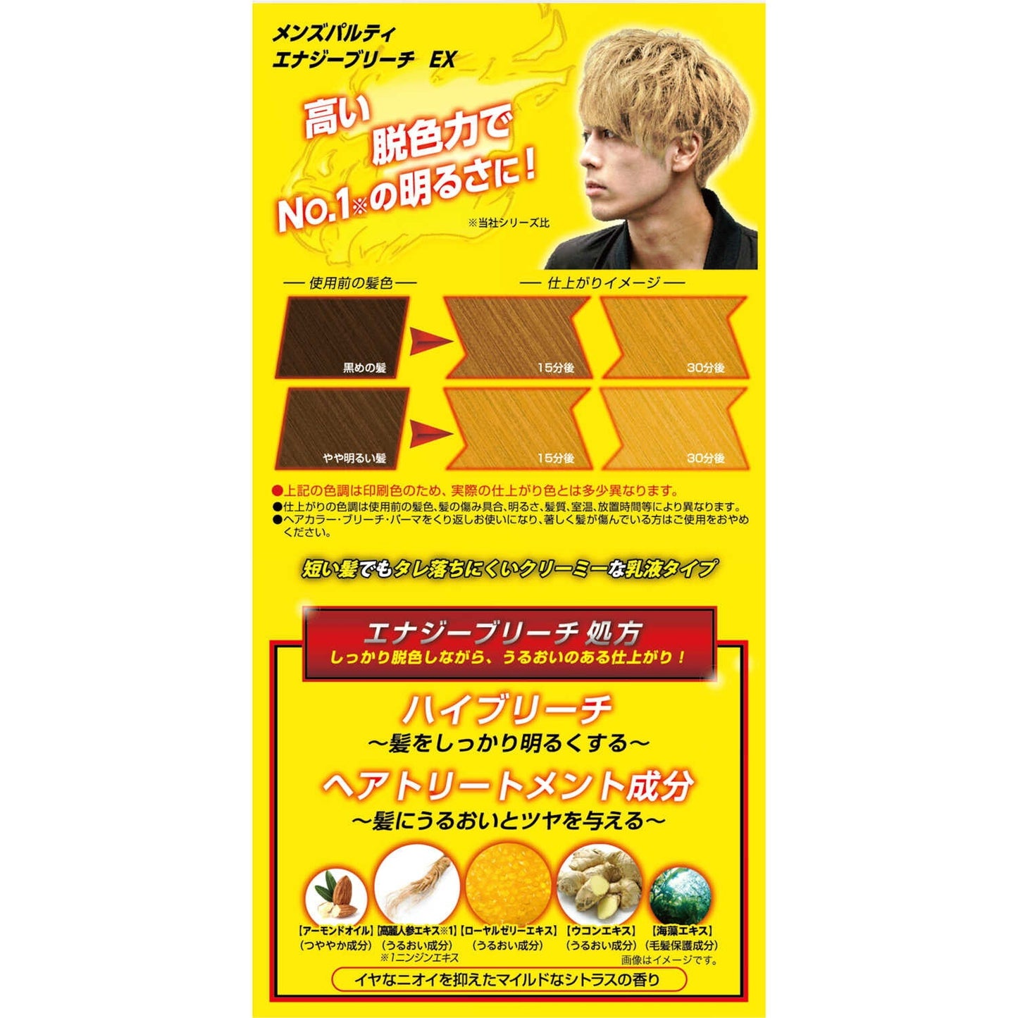 Dariya Men's Palty Energy Bleach EX
