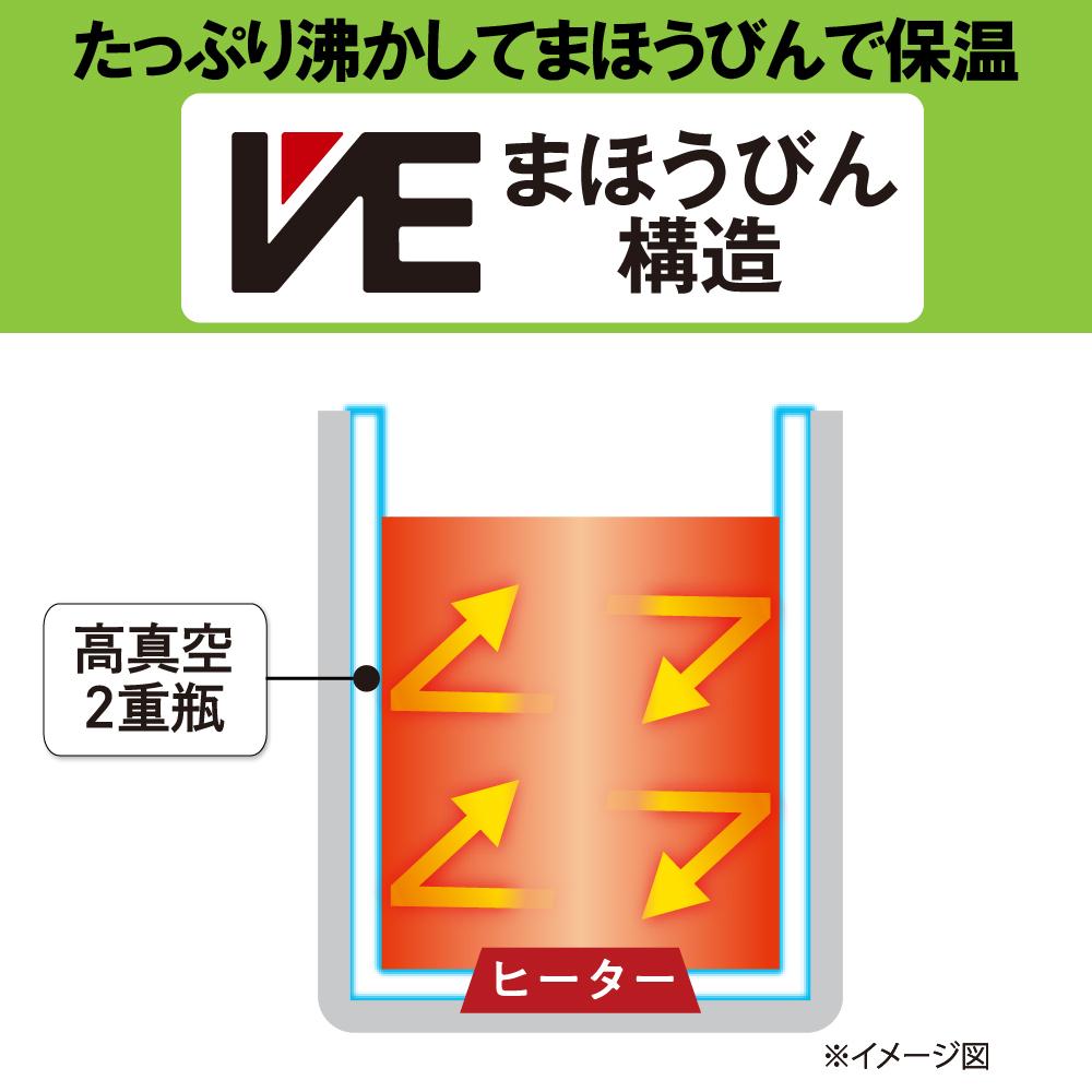 Tiger VE Electric Vacuum Bottle 3.0L PIQ-G300KC