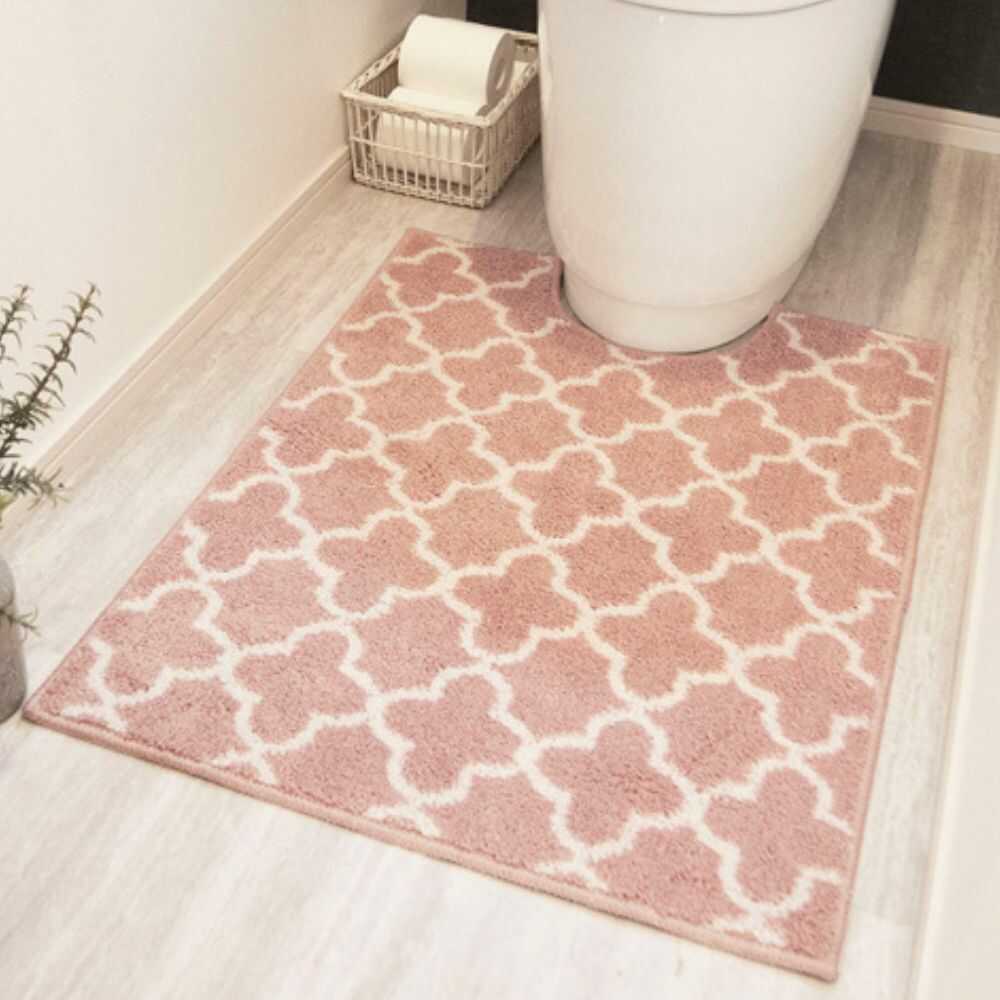 Okato Moroccan Toilet Mat Large Pink